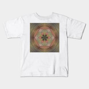 DESİGN OF MANY COLOURS. A kaleidoscope floral fantasy design Kids T-Shirt